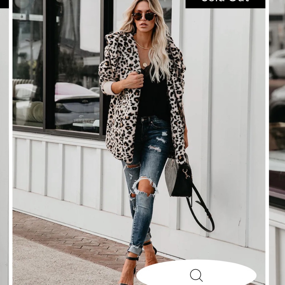 VICI Nine Lives Pocket Leopard Cardigan